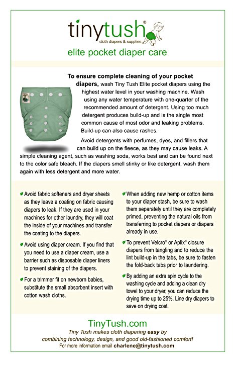 Elite Laundering Instructions