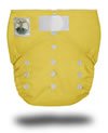Yellow Tiny Tush Elite One Size Pocket Diaper With Aplix Closure