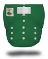 Kelley Green Tiny Tush Elite One Size Pocket Diaper With Aplix Closure