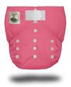 Raspberry Tiny Tush Elite One Size Pocket Diaper With Aplix Closure