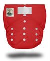 Red Tiny Tush Elite One Size Pocket Diaper With Aplix Closure