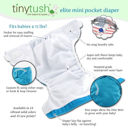 Elite Mini One Size Diaper Covere Illustration